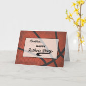 ブラザーファーザーデイバスケットボール大動揺してC カード (黄色い花)