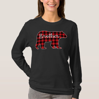 ブラザーベア レッド プリント柄 ファミリー おそろい クリスマス Tシャツ