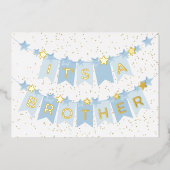 ブラザーベビーおめでとうフォイル 箔シーズンカード (正面)