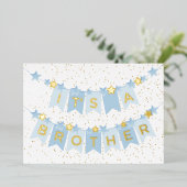 ブラザーベビーおめでとうフォイル 箔シーズンカード (立ち正面)