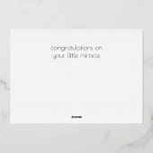 ブラザーベビーおめでとうフォイル 箔シーズンカード (裏面)