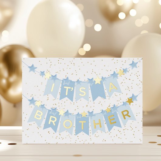 ブラザーベビーおめでとうフォイル 箔シーズンカード