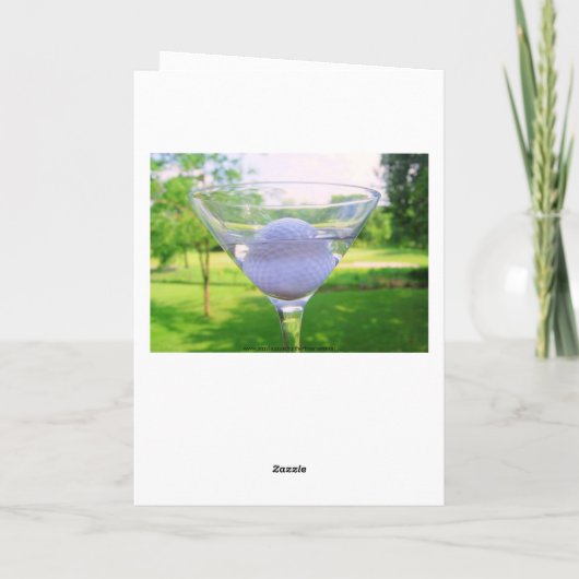 ブラザーマルティニゴルフボール誕生日カード カード (裏面)