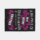 ブラザーメモリアルデーマイガーディアンエンジェルビッグピース フリースブランケット (正面(横))