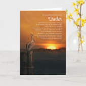 ブラザーメモリ悔やみや弔慰航海の海 カード (黄色い花)