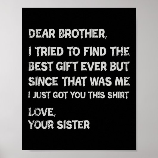 ブラザーメンス服の父の日のプレゼント ポスター (正面)