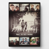 ブラザーモダンフリ最高のーズDark Photo Collage フォトプラーク (正面)