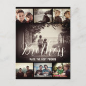 ブラザーモダンフリ最高のーズDark Photo Collage ポストカード (正面)