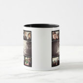 ブラザーモダンフリ最高のーズDark Photo Collage マグカップ (中央)