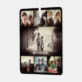 ブラザーモダンフリ最高のーズDark Photo Collage メタルオーナメント (正面左)