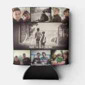 ブラザーモダンフリ最高のーズDark Photo Collage 缶クーラー (裏面)