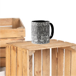 ブラザーラビットブラックパターンウィリアム・モリス マグカップ