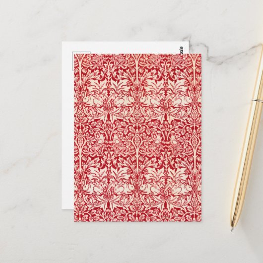 ブラザーラビットbyウィリアム・モリス ポストカード (正面/裏面インサイチュ)