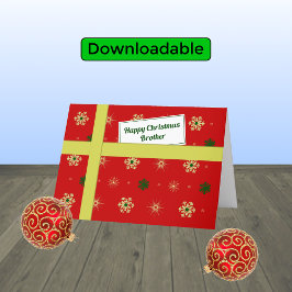 ブラザーレッドクリスマス小包 シーズンカード