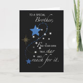 ブラザー卒業スターおめでとう カード (正面)