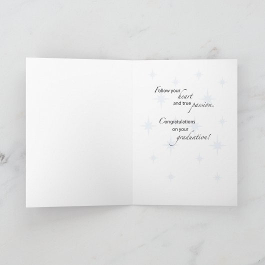 ブラザー卒業スターおめでとう カード (内部)