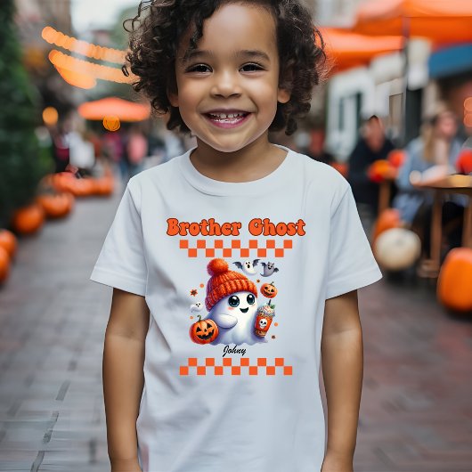 ブラザー幽霊パーソナライズされたの男の子への贈り物 Tシャツ