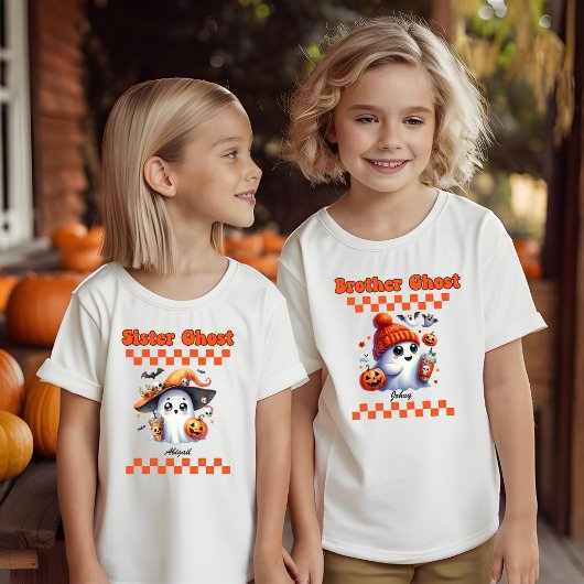 ブラザー幽霊パーソナライズされたの男の子への贈り物 Tシャツ