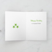 ブラザー文字星の誕生日 カード (内部)