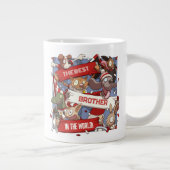 ブラザー最高のアンおもしろいファン漫画 ジャンボコーヒーマグカップ (右)