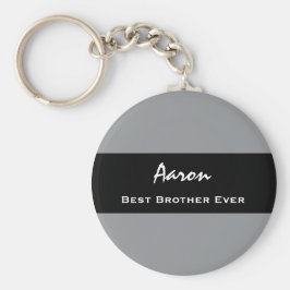 ブラザー最高のエバーグレイ&ブラック名前をカスタムするZ13 キーホルダー