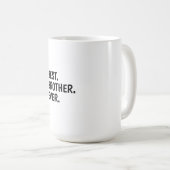 ブラザー最高のエバーシャツ、兄弟姉妹ギフトおもしろい コーヒーマグカップ (正面右)