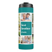 ブラザー最高のエバーフォトコラージュティール(緑がかった色)とホワイト タンブラー (正面)