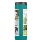 ブラザー最高のエバーフォトコラージュティール(緑がかった色)とホワイト タンブラー (裏面)