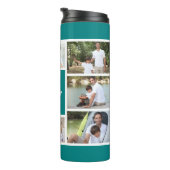 ブラザー最高のエバーフォトコラージュティール(緑がかった色)とホワイト タンブラー (回転右)