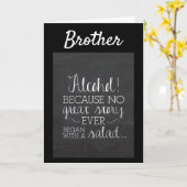 **ブラザー最高のエバ**ハッピーバースデー カード (黄色い花)