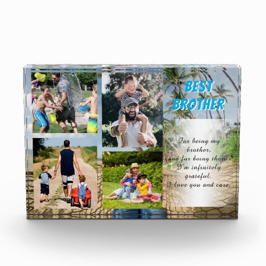 ブラザー最高のカスタム文字 フォトブロック (正面)