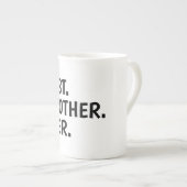 ブラザー最高の・エバー・シャツ、兄弟姉妹 ボーンチャイナマグカップ (正面右)