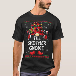 ブラザー格言バッファロープレイドマッチングファミリーキリスト Tシャツ
