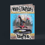 ブラザー用誕生日カード カード<br><div class="desc">物理的な変更によって設計されたDJを持つBrother用の誕生日カードは、Zazzleによって独占販売</div>