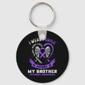 ブラザー薬の過剰摂取の記憶の紫が待っている キーホルダー (裏面)