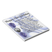 ブラザー詩70誕生日 ノートパッド (アングル)