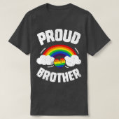 ブラザー誇りを持ったLGBTゲイプライドボ男性へイズ Tシャツ (デザイン正面)