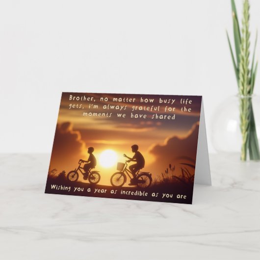 ブラザー誕生日カード カード (正面)