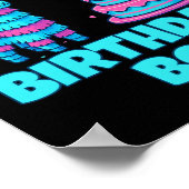 ブラザー誕生日ボーイラマピナタパーティーファミリーマット ポスター (角)