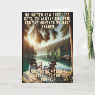 ブラザー誕生日、5 x 7折り畳みカード カード