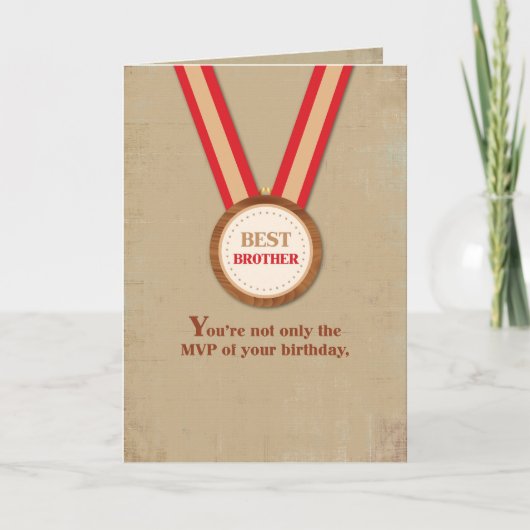 ブラザー誕生日MVP、スポーツ カード (正面)