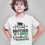 ブラザー2022年誇りを持った学年黒緑 Tシャツ<br><div class="desc">2022年祝タイポグラフィのBROTHERをブラックとグリーンでしたTシャツでモダンの弟か妹の卒業は、テンプレート分野を編集して卒業年と名前を付けて簡単に卒業するTシャツカスタマイズ。このTシャツは、家族のコーディネートが多い「卒業家族マッチングTシャツ」の一部だ。その他のリクエスト、パーソナライズ、色の変カスタム更またはの注文に関して感じは連絡、acherryonthecake@hotmail.comで無料でご連絡ください(1-2の作業日を許可してください)。</div>