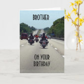 **ブラザー**お前の誕生日がロードカードを叩いた カード (黄色い花)
