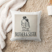 ブラザー&シスターハグクッション – 心温まる家族 クッション (ブランケット)