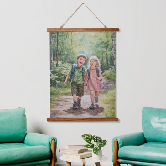 ブラザー&シスターラブ 吊り下げ型タペストリー (リビング)