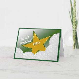 ブラザー – ハッピーバースデーゴルフ愛の仲間！ カード