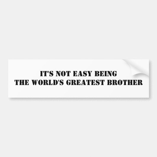 ブラザー バンパーステッカー (正面)