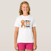 ブラザー – 白血病リボン Tシャツ (正面フル)