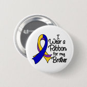 ブラザー – 膀胱がんリボン 缶バッジ (正面&裏面)