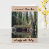 ブラザー – 誕生日 – フォレストブリッジ カード (黄色い花)